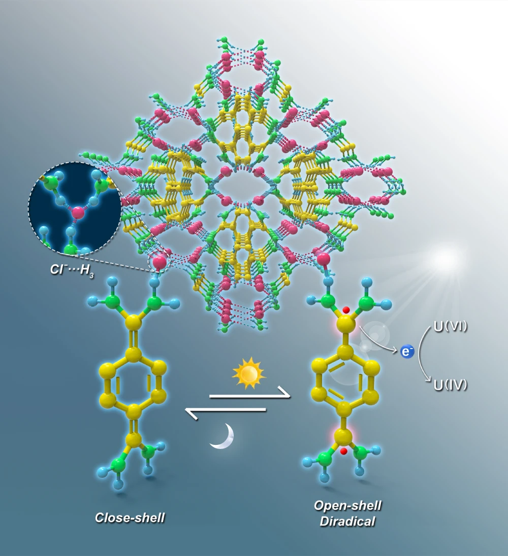 海南大学王宁Nat. Commun.：卤素氢键有机骨架（XHOF），用于光还原铀（VI）！,图片,结晶多孔骨架材料,金属有机框架,氢键有机骨架,共价有机骨架,材料,环境,金属,元素,化学,第6张