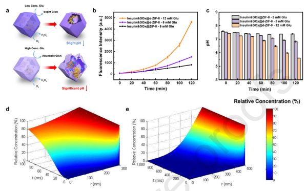 酶嵌入金属有机框架的缺陷工程可用于物质智能释放,图片,金属有机框架,葡萄糖,胰岛素,第4张