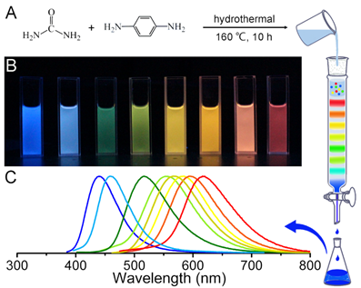 复旦大学熊焕明教授讲科普：碳点与炭化，从液相到固相,图片,碳点,水热,溶剂热反应,炭化聚合物,液相,第6张