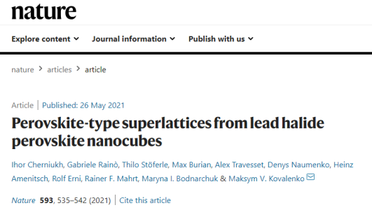 颠覆性进展！最新《Nature》封面，或将改变世界！,图片,论文,钙钛矿,光谱,分子,激光,纳米晶体,光源,第1张